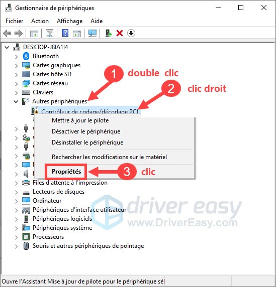 Pilote du contrôleur de codage décodage PCI Télécharger Driver Easy