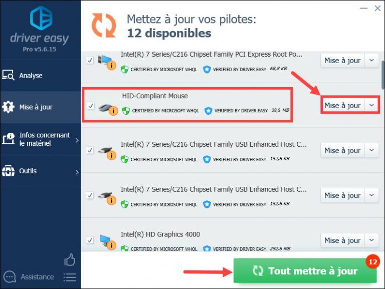 [Résolu] Ma souris bouge toute seule Driver Easy France
