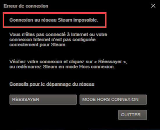 2023 | Connexion au réseau Steam impossible - Driver Easy France