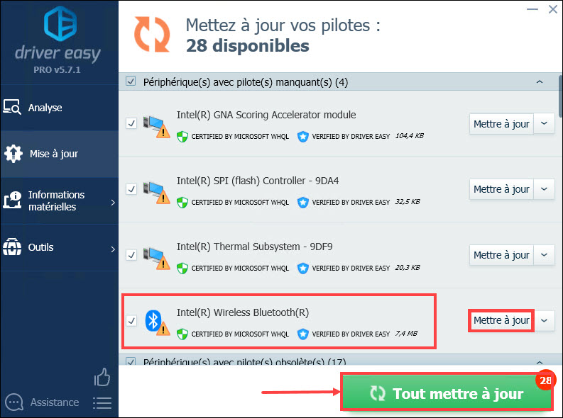 [RÉSOLU] Le Bluetooth ne fonctionne pas sur Windows 11/10 - Driver Easy
