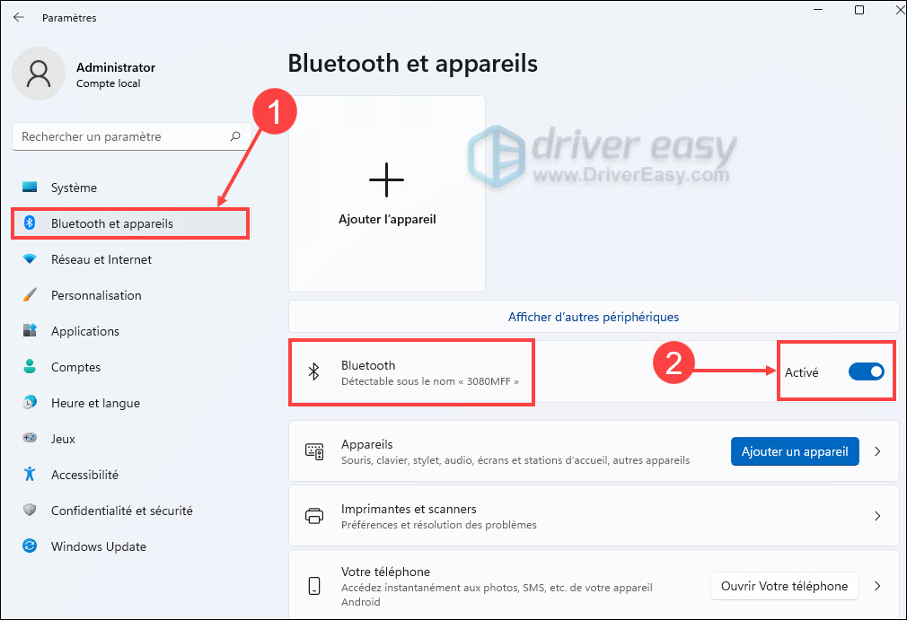[RÉSOLU] Le Bluetooth ne fonctionne pas sur Windows 11/10 - Driver Easy